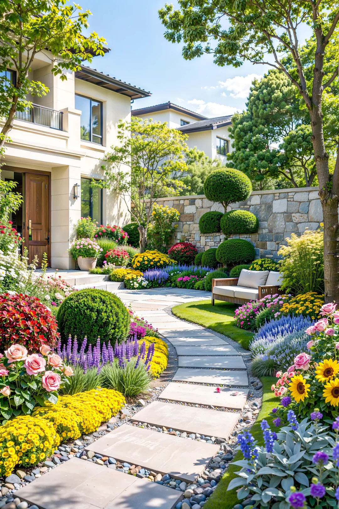 被邻居追着问的花境搭配公式花开四季的秘密