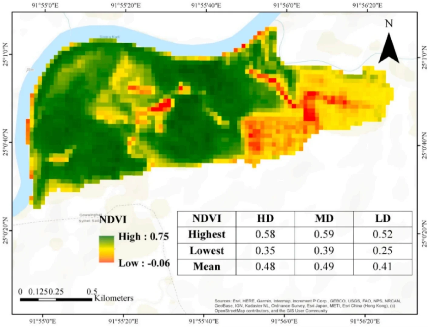 79|改进指数评估孟加拉国沼泽林健康