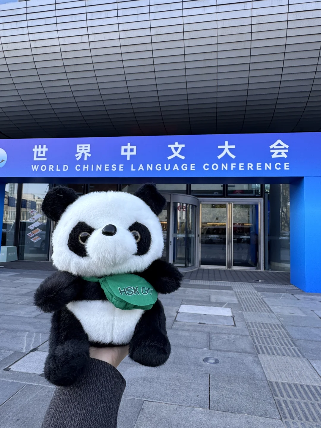 ?在世界中文大会见世面了?