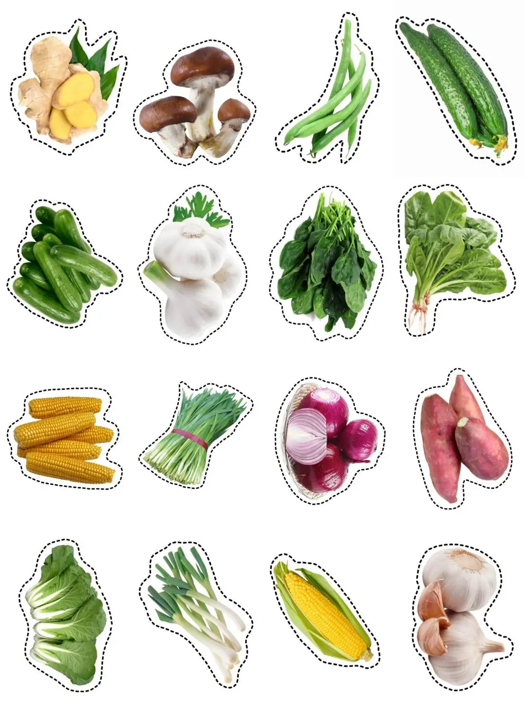 家人们谁懂！这些可打印蔬菜图片，简直是手工