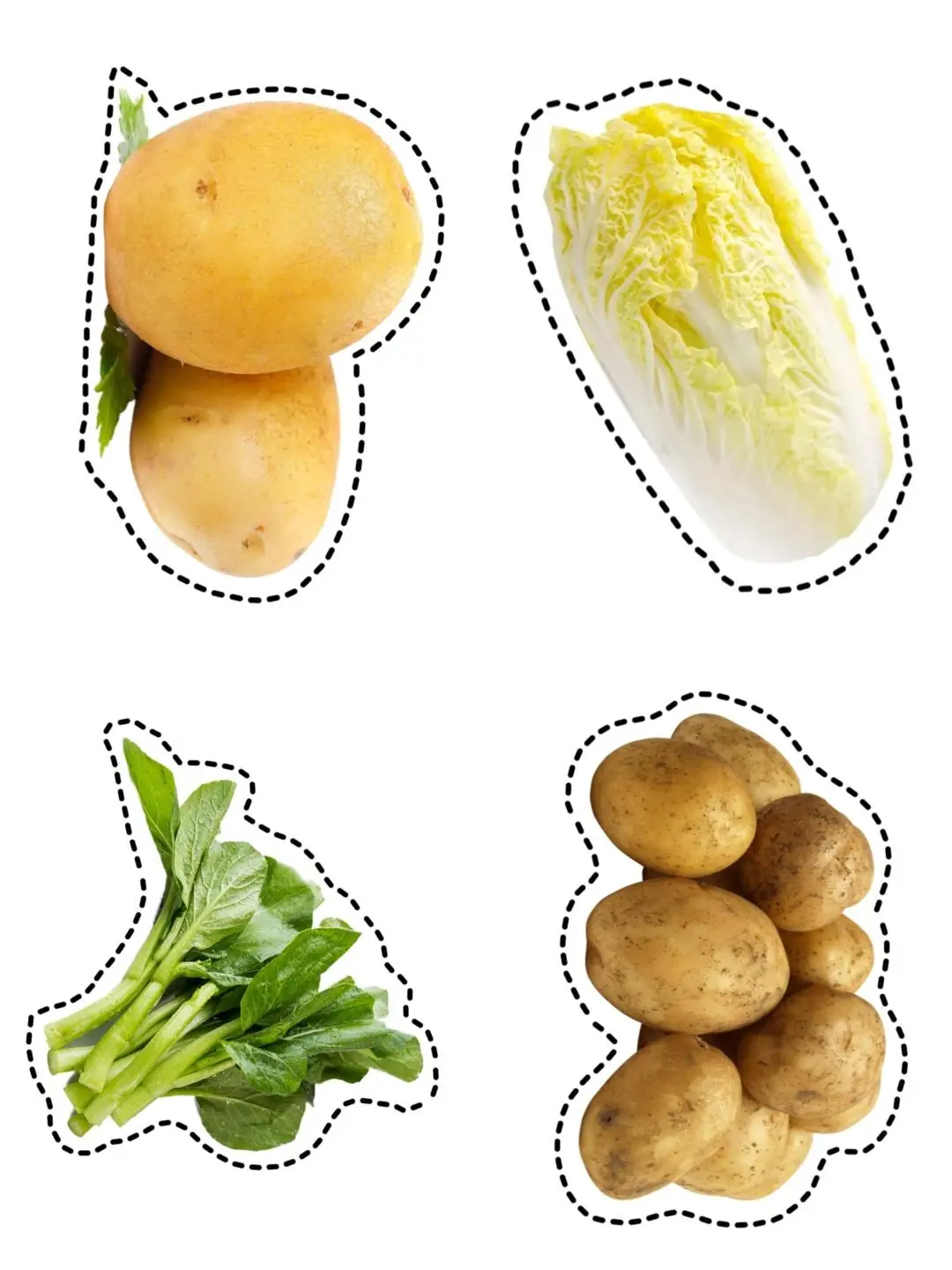 家人们谁懂！这些可打印蔬菜图片，简直是手工