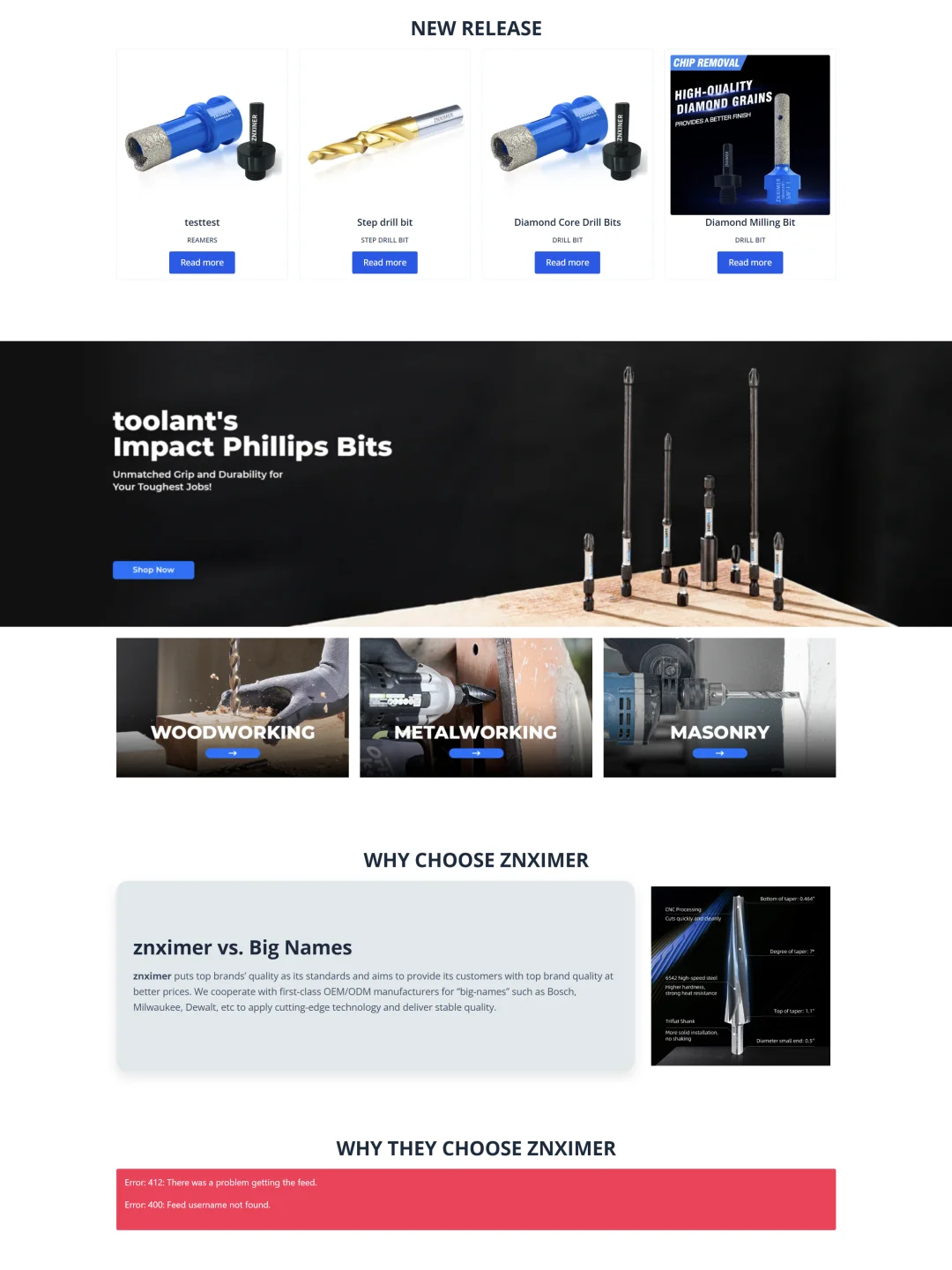 工业钻削与切削工具外贸独立站搭建案例