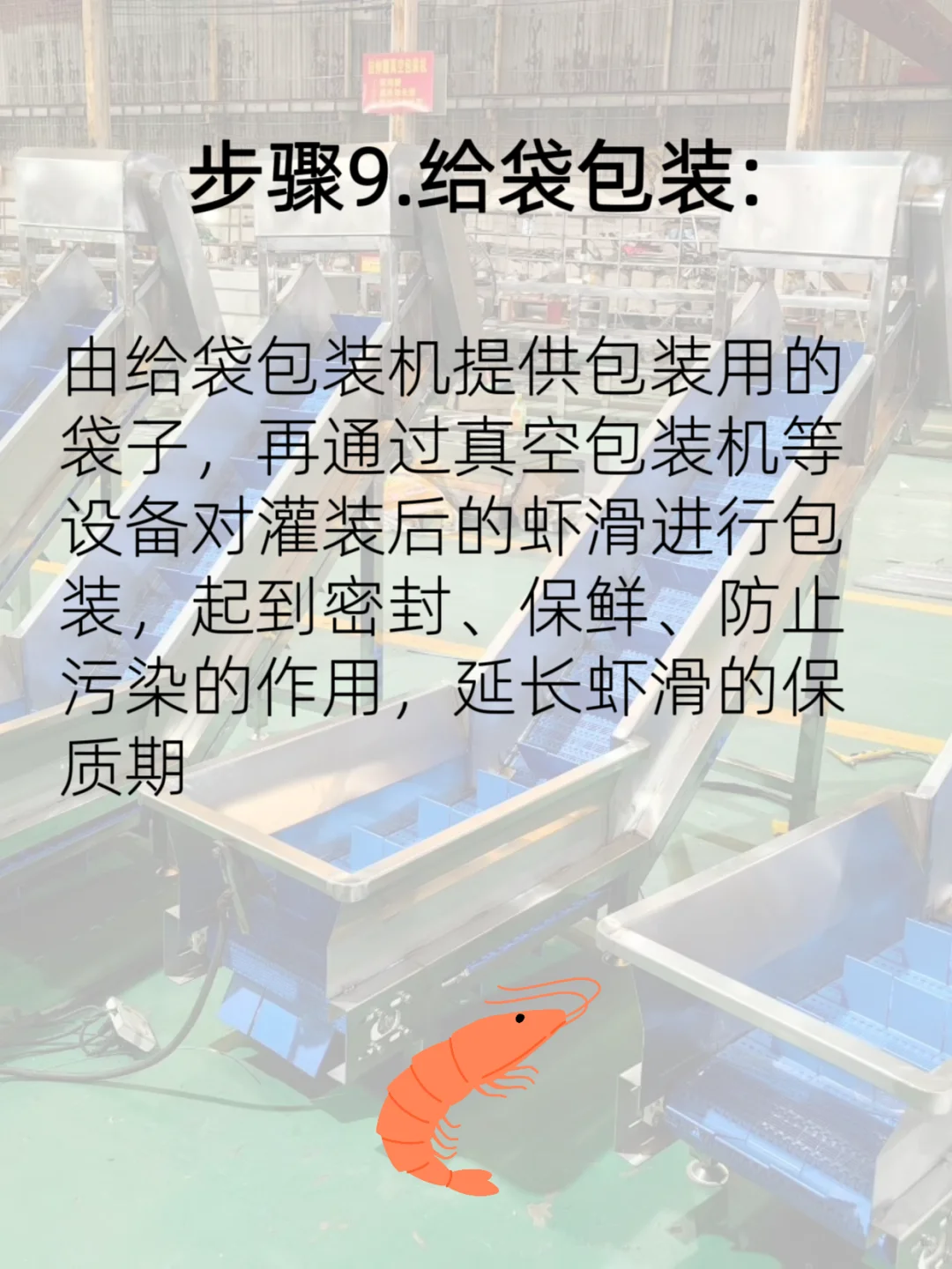 虾仁加工至虾滑流水线流程