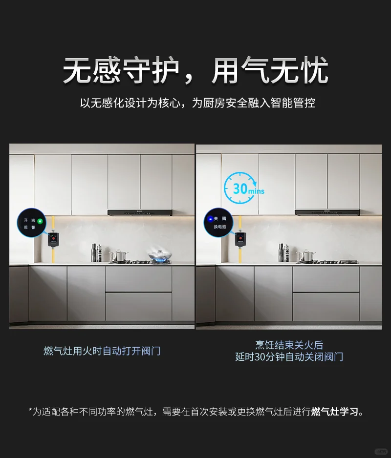 智慧燃气切断阀，为厨房安全融入智能管控！