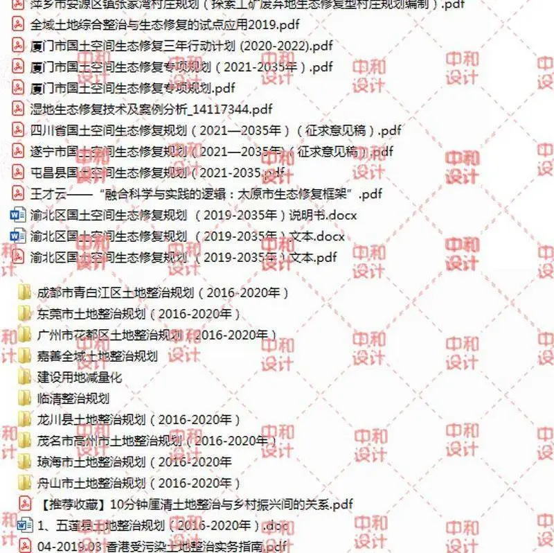 新国土空间全域土地综合整治案例开发