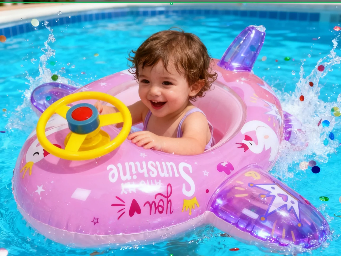 义乌工厂直供!外贸内销爆单的卡通泳圈?