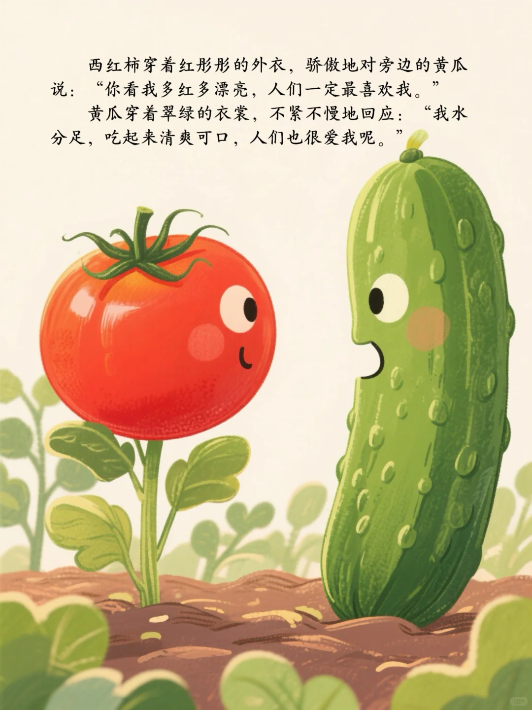 小朋友们看图猜蔬菜~热闹的菜园子