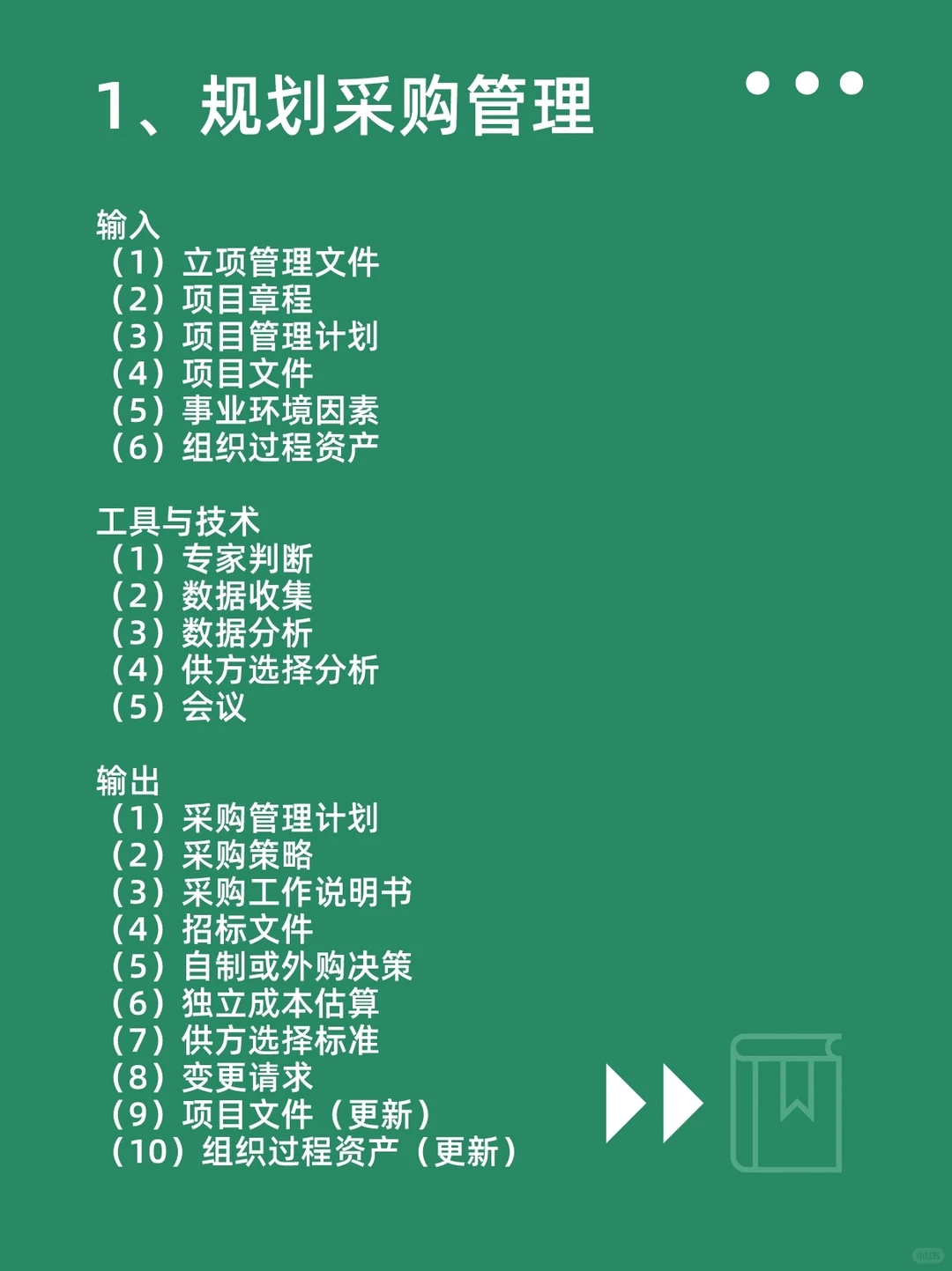 软考高项?项目采购管理过程