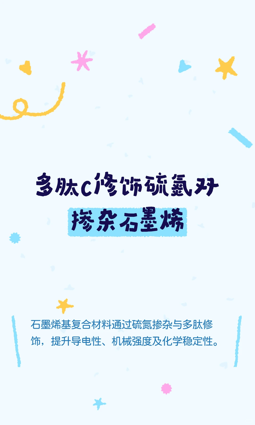 多肽c修饰硫氮双掺杂石墨烯