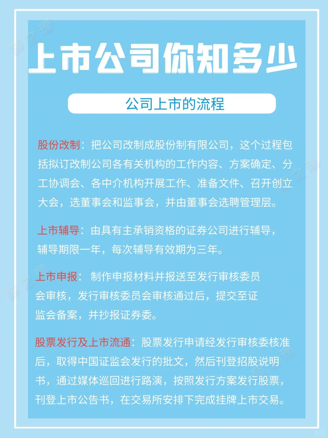 公司上市那些你要知道的事