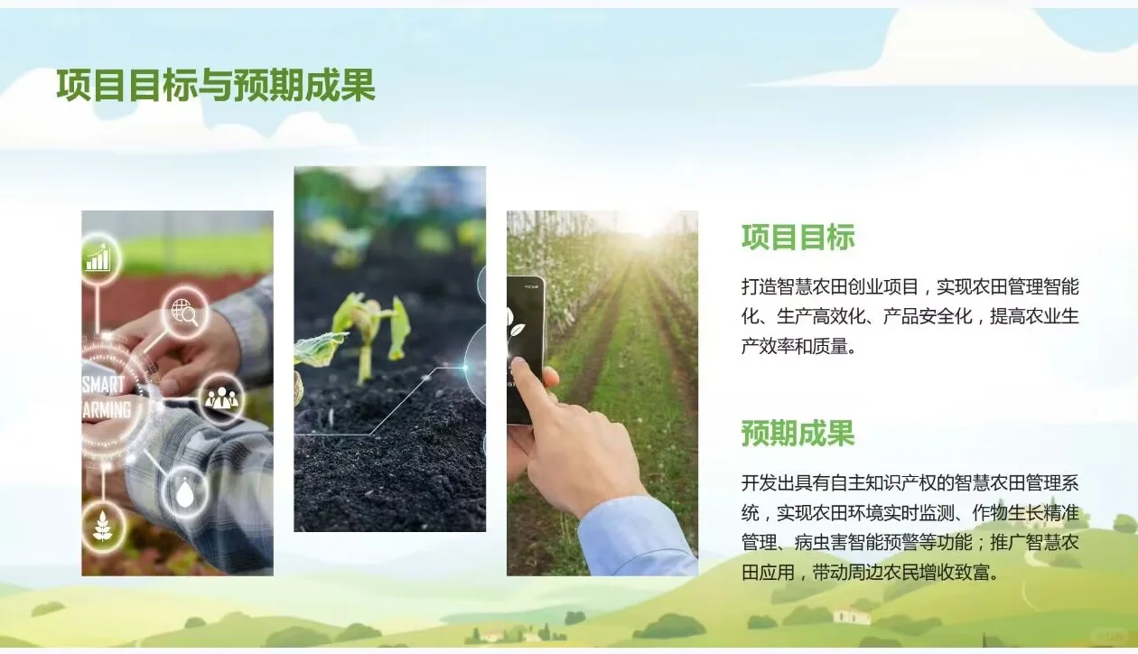《智慧农田创业计划书》word＋PPT