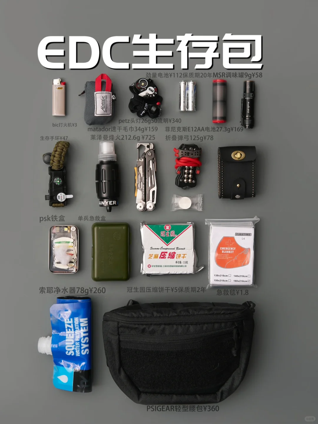 户外装备｜EDC生存包