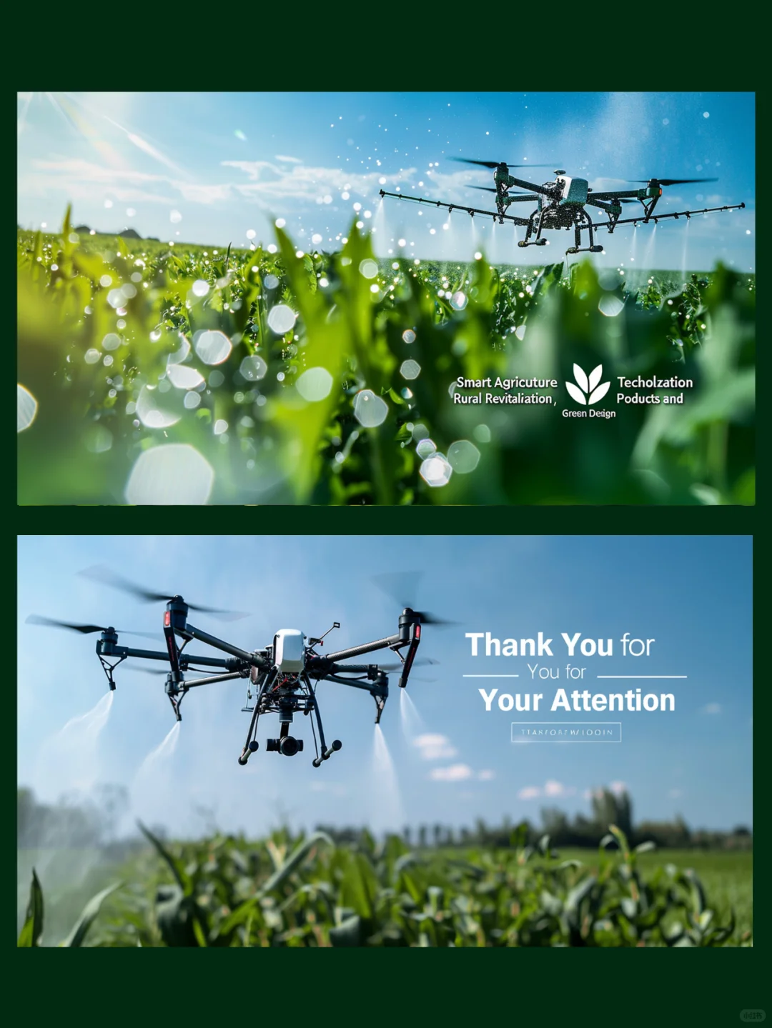 智慧农业PPT模板太美了?