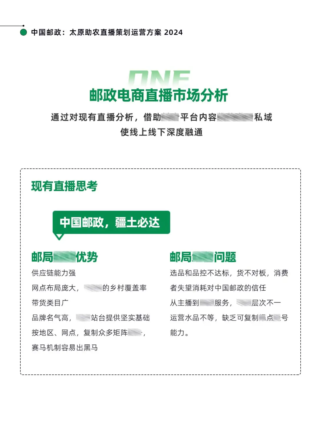 中国邮政：太原助农直播策划运营方案