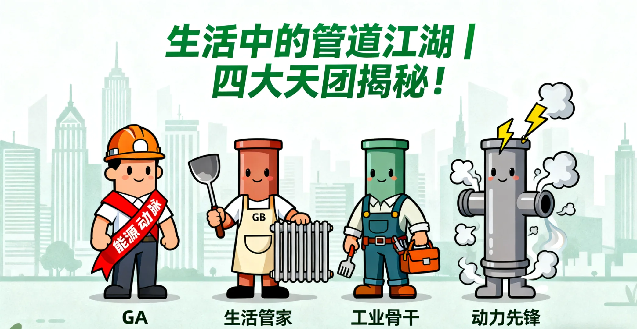 生活中的管道江湖|四大压力管道