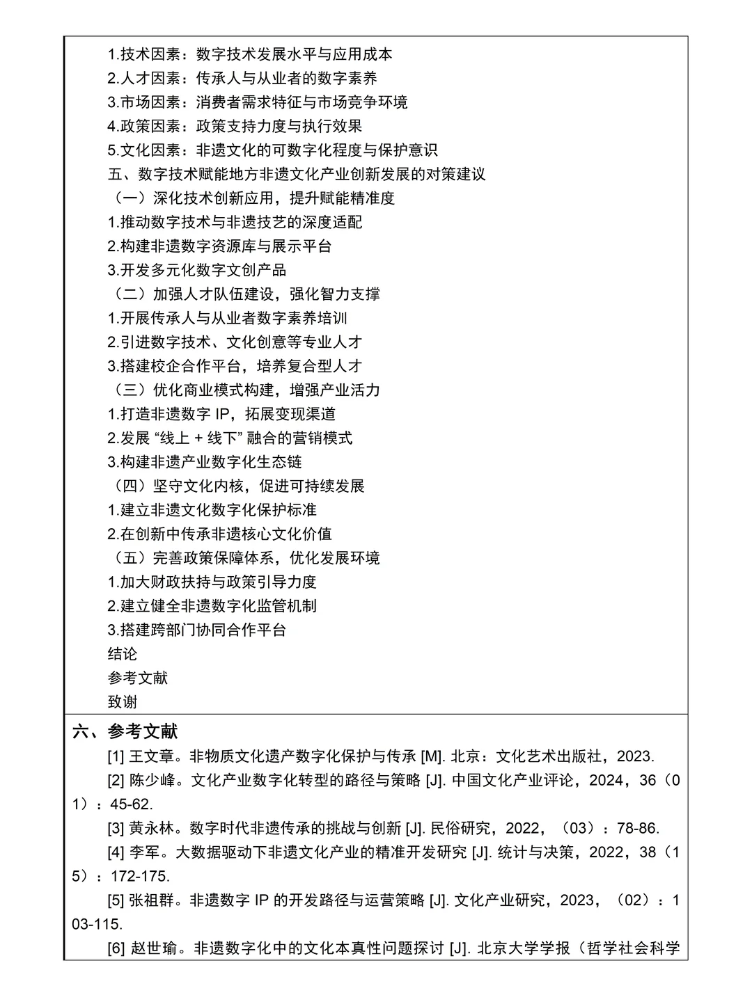 文化产业管理专业开题报告模板??