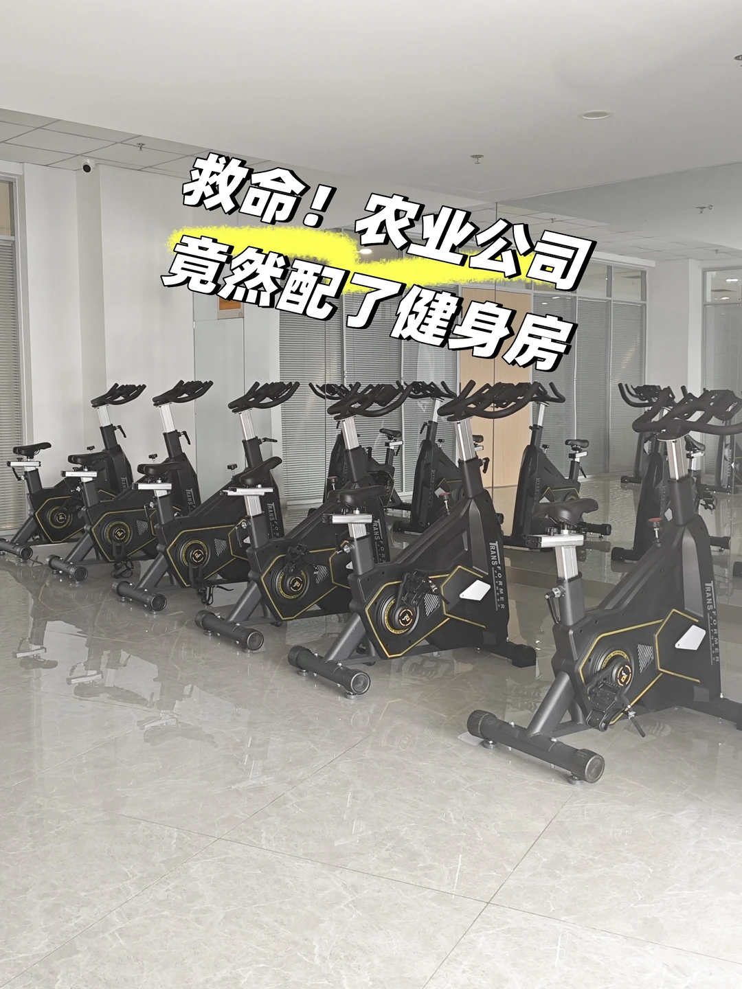 救命！我们农业公司竟然配了健身房！
