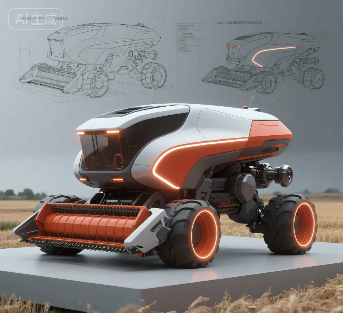 你们要的橙红色无人收割机:璇玑！它来了！