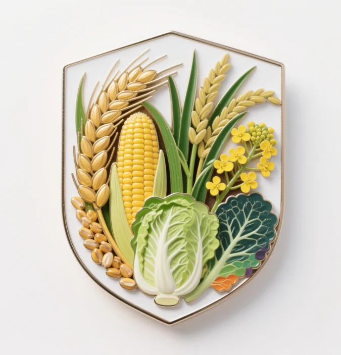 [设计]农作物丰收徽章，感受满满的收获喜悦