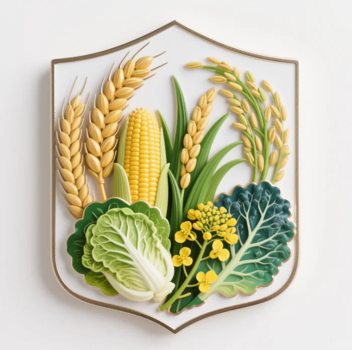 [设计]农作物丰收徽章，感受满满的收获喜悦