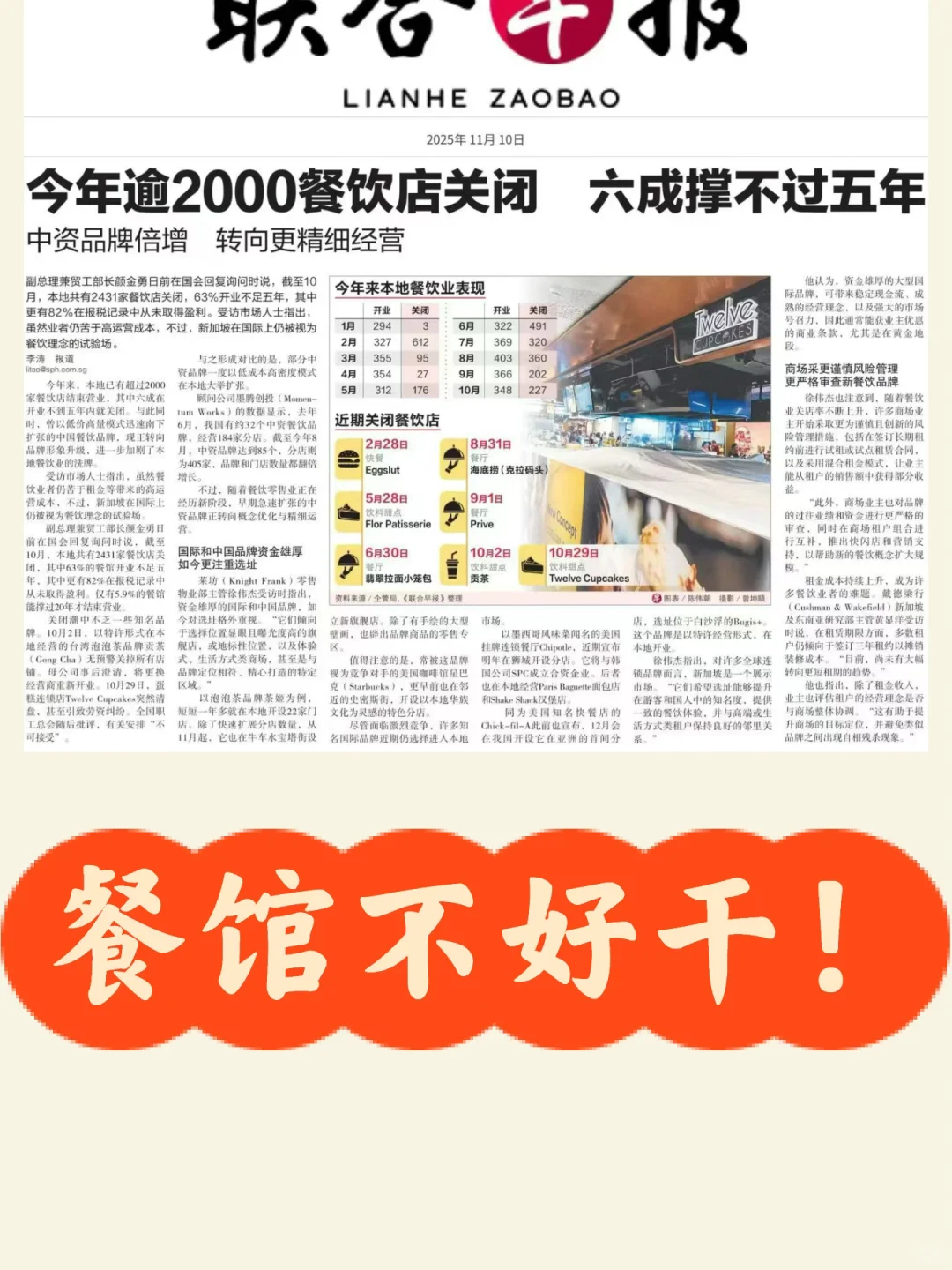 ??新加坡商业环境,明年可能会更差☹️