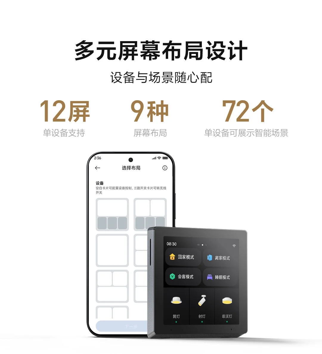 小米新品众筹中控屏，把未来家居搬回家