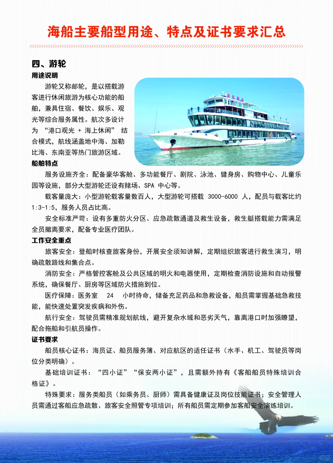 为大家普及一下船舶类型及特点。