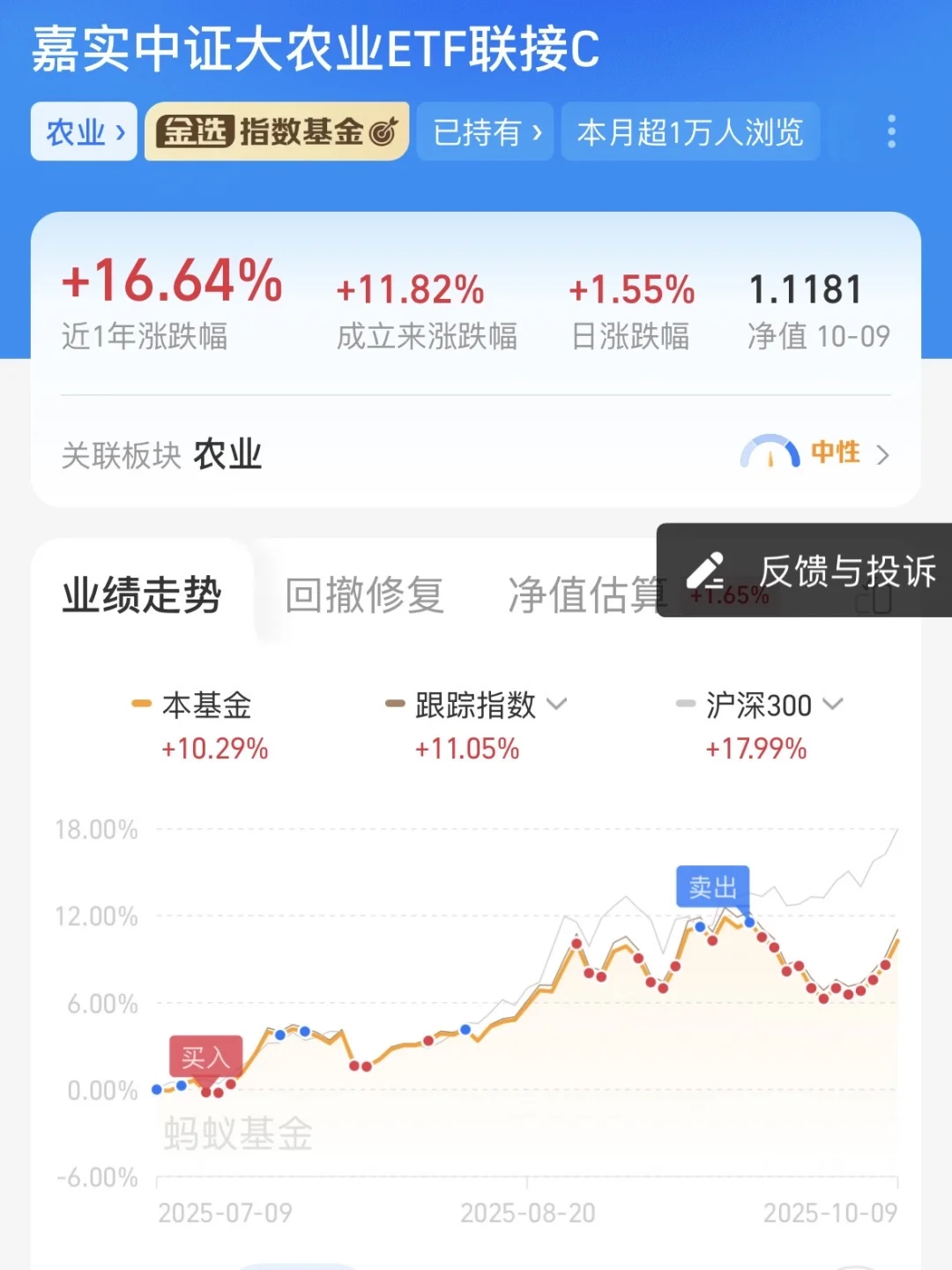 定投，农业正进入加速区