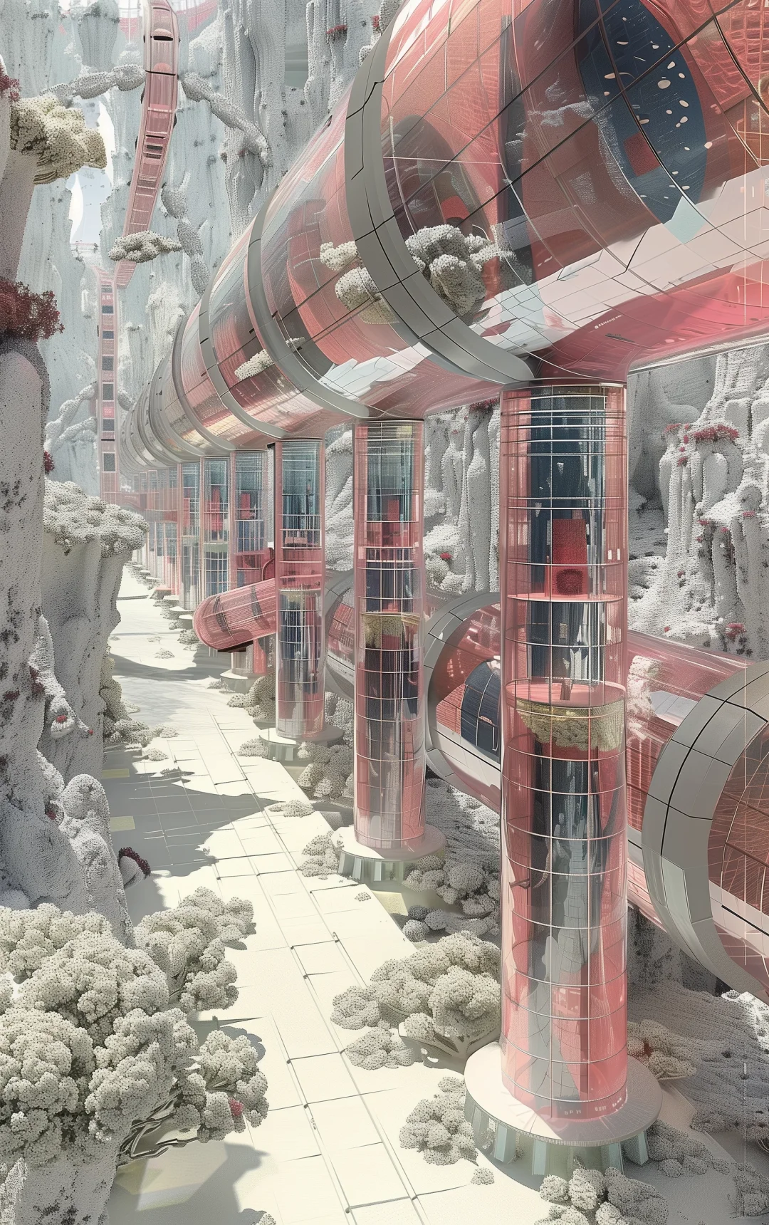 建筑_二七四_运输管道与粉｜Architecture