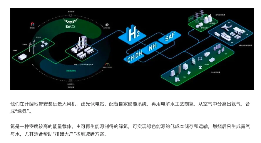 用可再生能源合成的“绿氨”