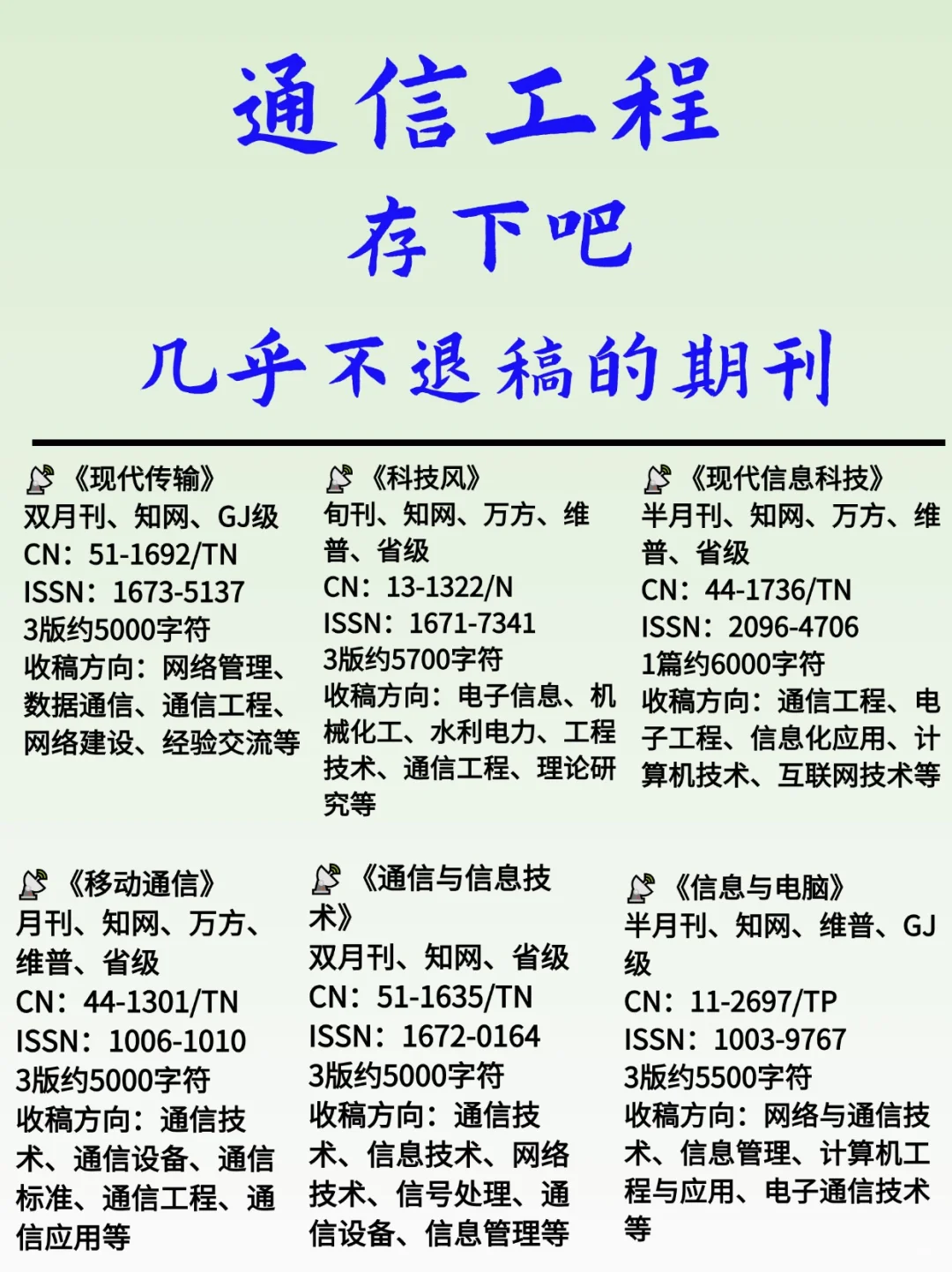 通信工程的刷到就是老天在帮你！