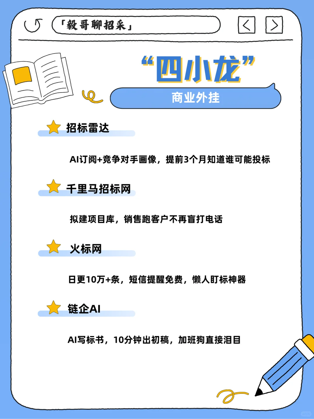 小白也能中标！15个网址带你玩转招采~