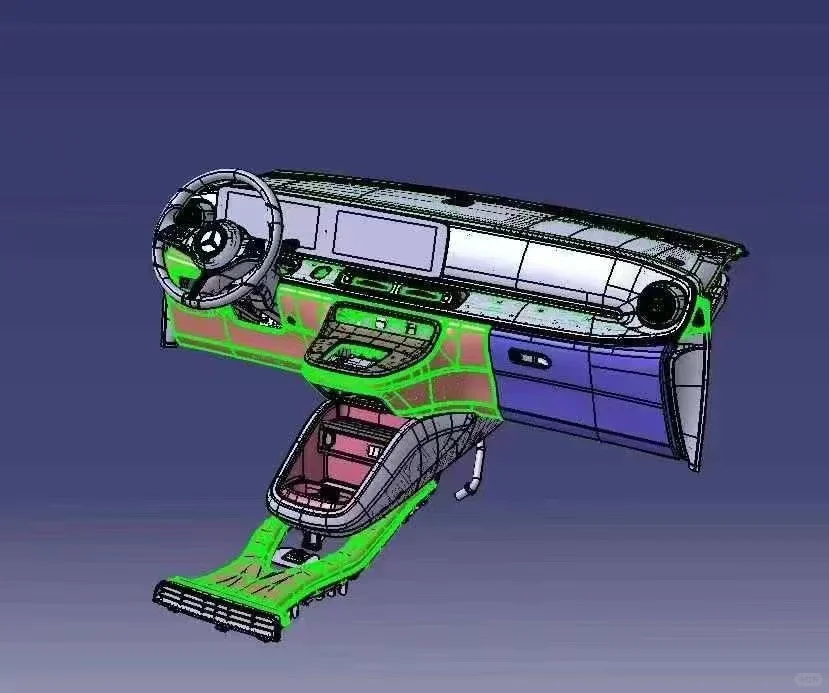 奔驰威霆升级V300L仪表台