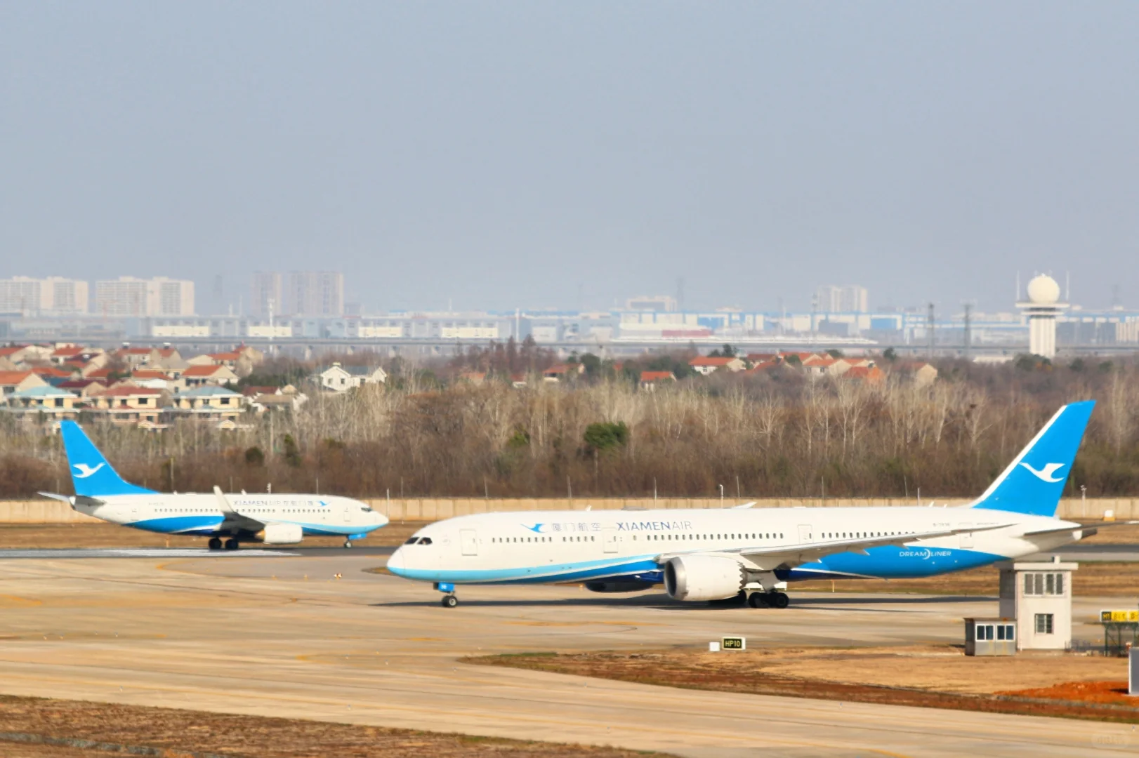 武汉拍到厦航787宽体机