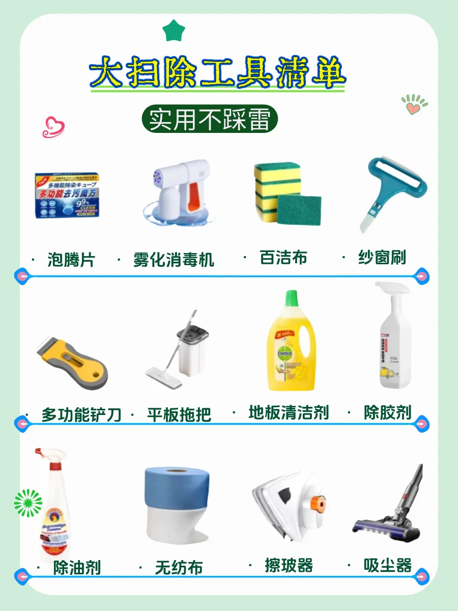 年末大扫除，你绝对离不开的清洁工具