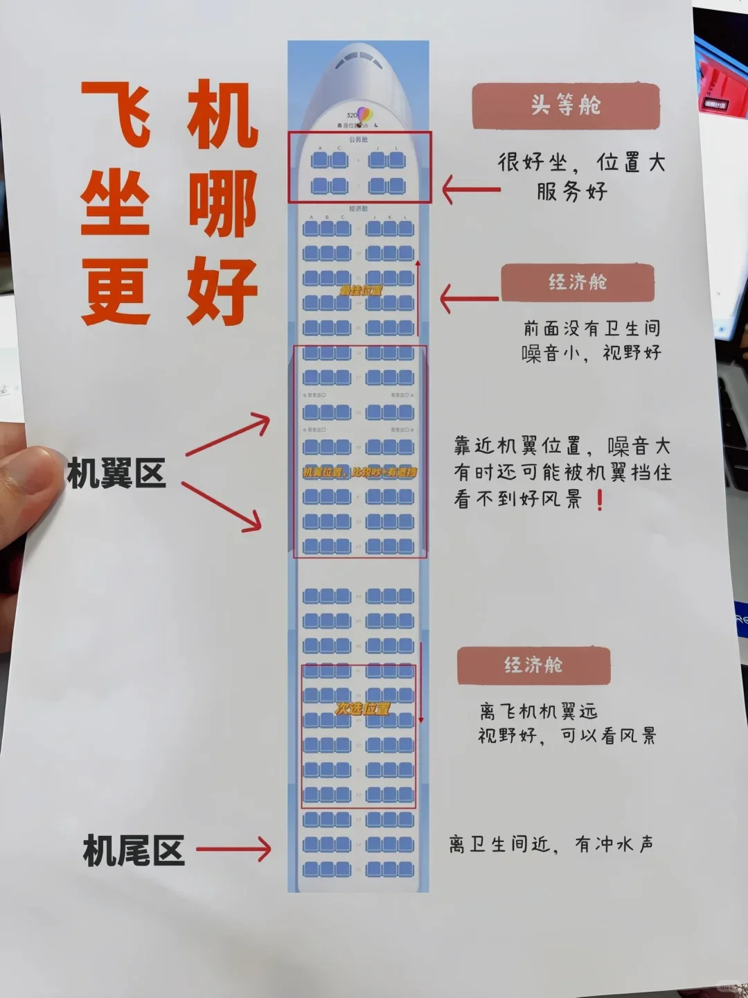 飞机选座还不会❓手把手教你，看完就会啦！