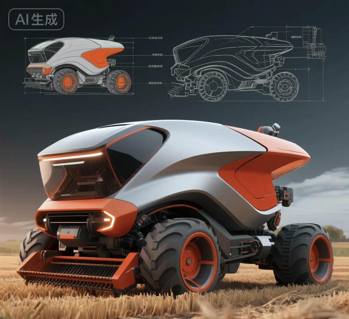 你们要的橙红色无人收割机:璇玑！它来了！