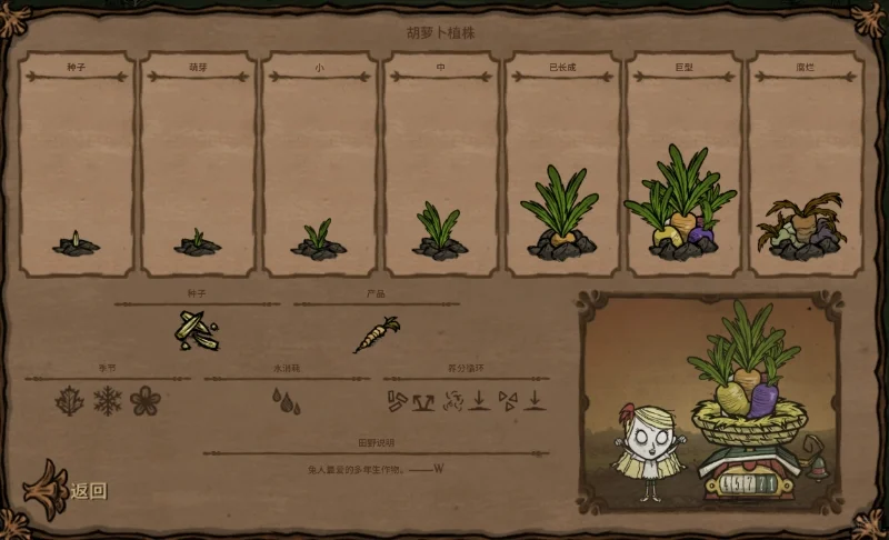 饥荒内14种类型的种子对应图鉴