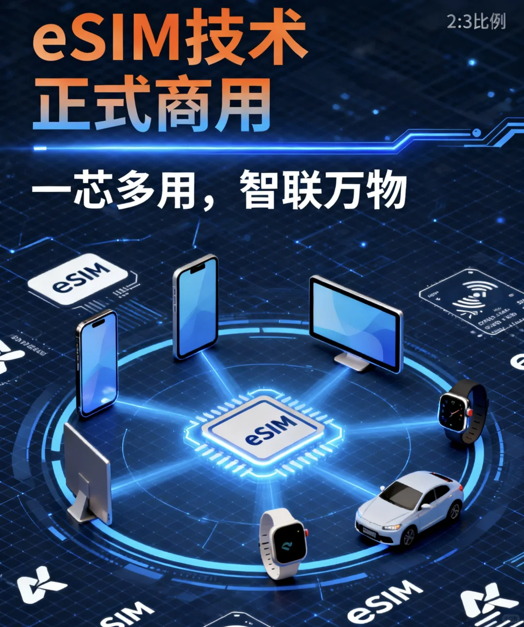 实时热点：eSIM技术正式商用，告别实体卡？