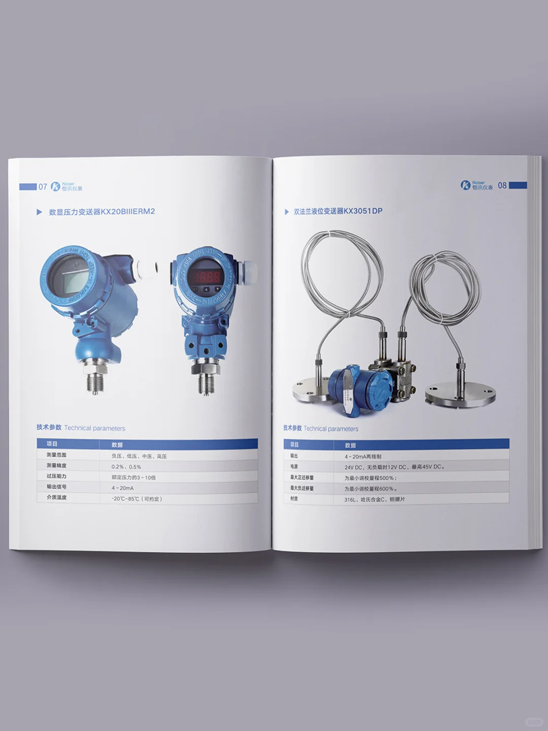 山东淄博——仪器仪表宣传手册设计