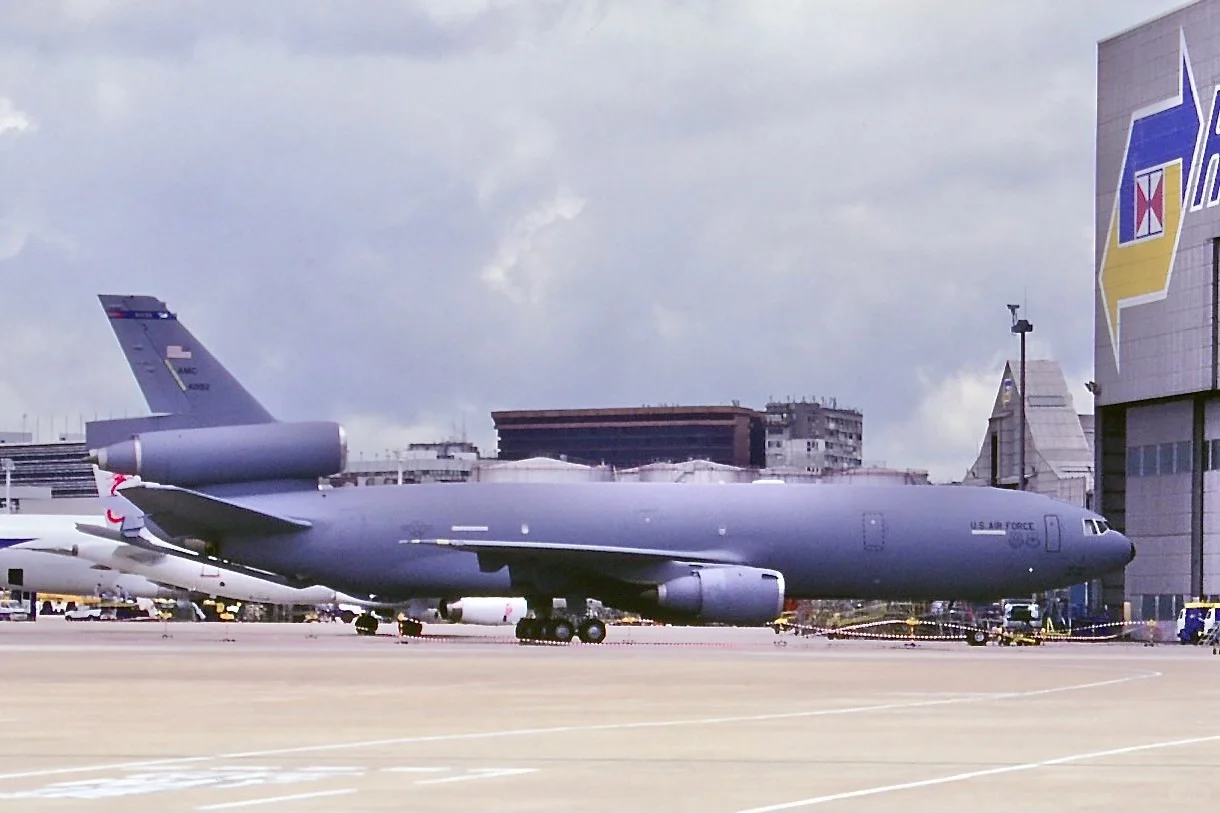 空軍KC-10同KC-135加油/運輸機在啟德機場