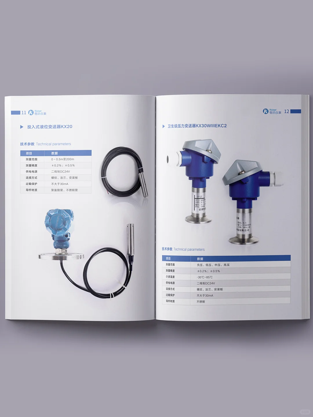 山东淄博——仪器仪表宣传手册设计