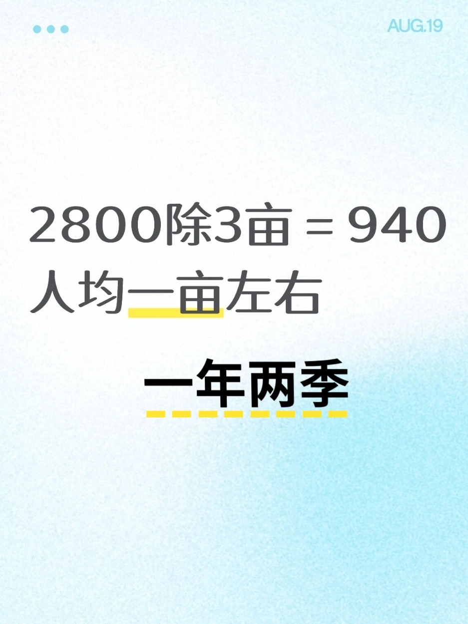 当农民种粮，除去成本=0
