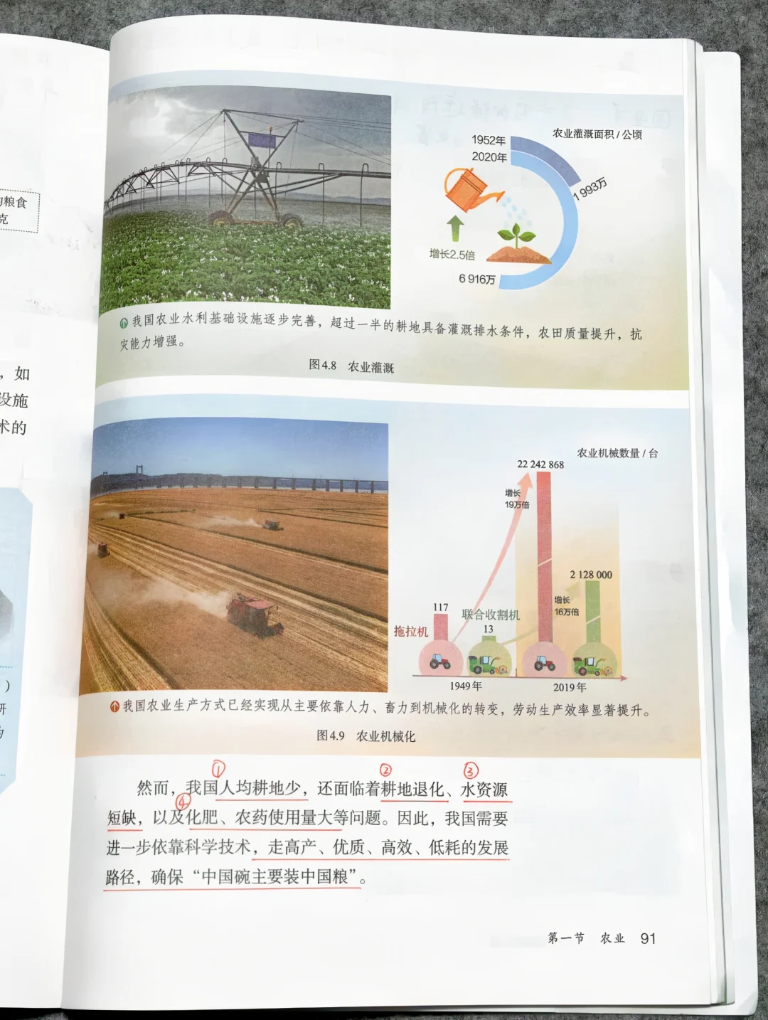 2025新教材人教版八上地理《农业》