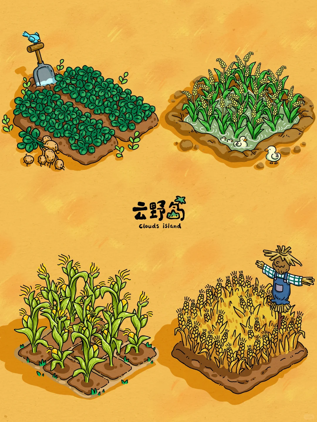 荒岛生存，四种主粮只能选一个，你咋选择？