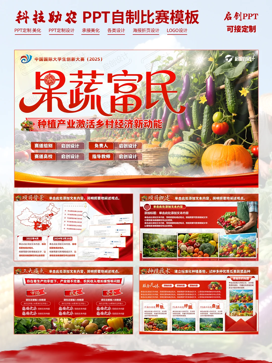 互联网+挑战杯【科技助农-果蔬富农】