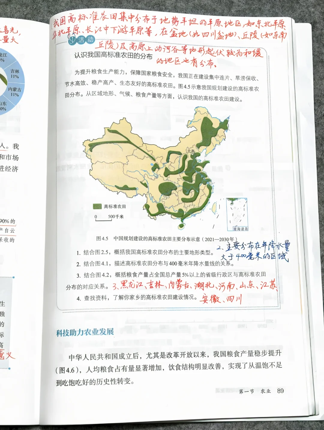 2025新教材人教版八上地理《农业》