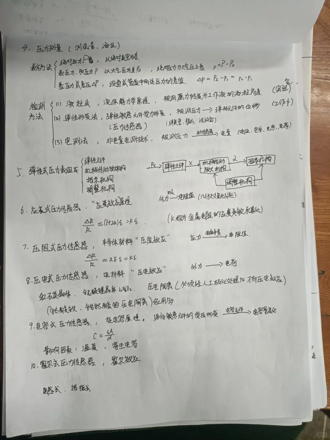 检测技术与仪表，期末奇迹