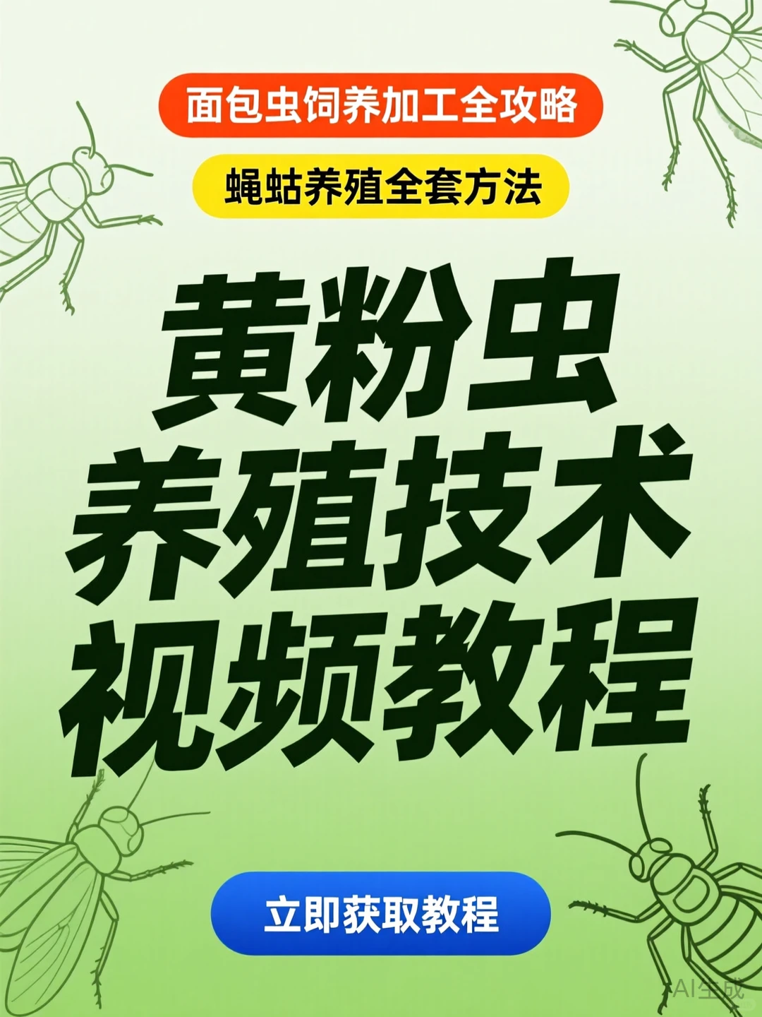 黄粉虫养殖攻略·视频教程干货分享