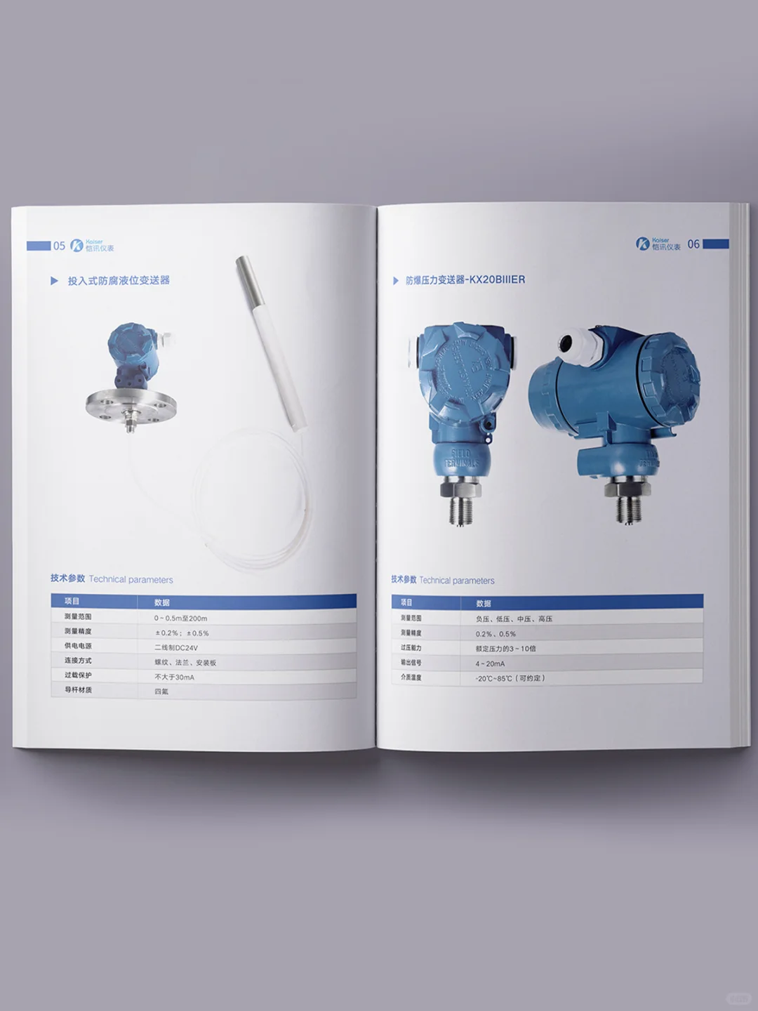 山东淄博——仪器仪表宣传手册设计